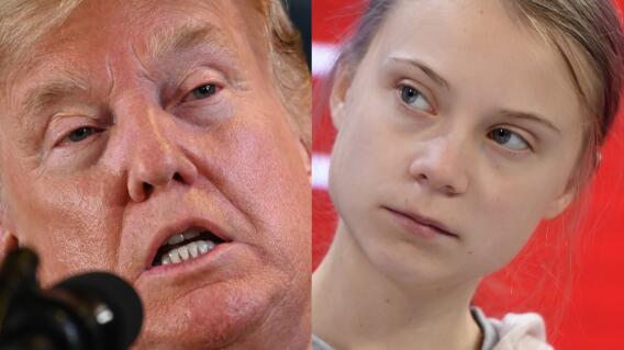 353355_BLU Radio. Donald Trump y Greta Thunberg / Fotos: AFP 353355_BLU Radio. Donald Trump y Greta Thunberg / Fotos: AFP