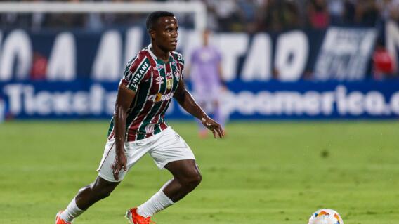 Jhon Arias, delantero del Fluminense, en la Copa Libertadores. Jhon Arias, delantero del Fluminense, en la Copa Libertadores.