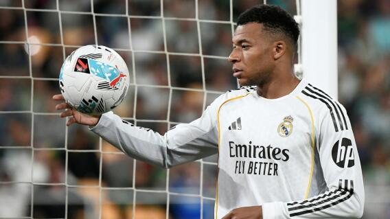 Kylian Mbappé, delantero del Real Madrid. 