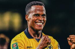 Jhon Arias, jugador colombiano que milita en Wolverhampton.