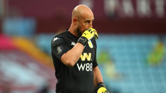 Pepe Reina, arquero del Aston Villa Pepe Reina, arquero del Aston Villa