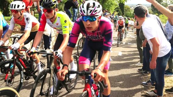 Samuele Pritera, ciclista muerto en Giro del Valle de Aosta, Italia. Samuele Pritera, ciclista muerto en Giro del Valle de Aosta, Italia.