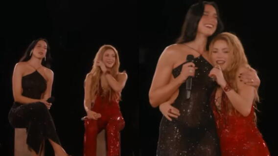 Dua Lipa, la sorpresiva invitada de Shakira en Madrid: así interpretaron 'Antología' juntas