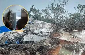 Revelan video al interior del avión de Satena