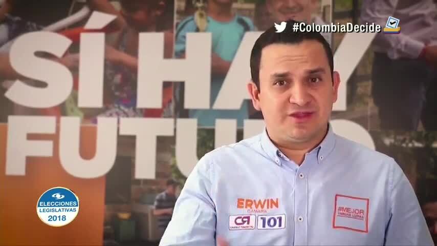 Erwin Arias, aspirante a la Cámara por Cambio Radical