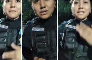 Policía ebria fue exhibida cuando detuvo a una conductora: “Ni siquiera puedes hablar bien”