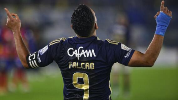 Falcao García, delantero y figura de Millonarios. Falcao García, delantero y figura de Millonarios.