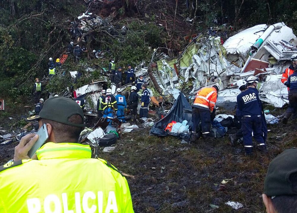 273973_Accidente Chapecoense: Foto: Policía Antioquia