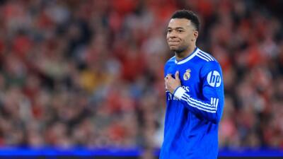 Kylian Mbappé, delantero del Real Madrid. 