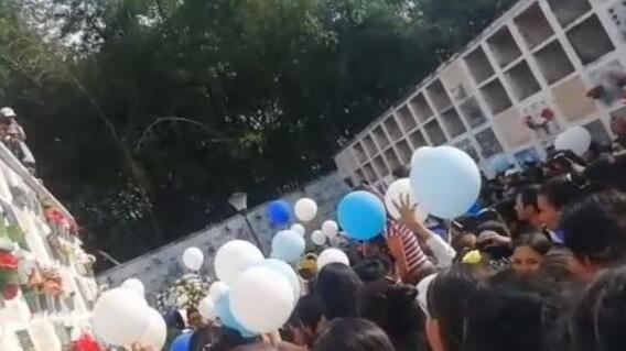 327219_BLU Radio, Sepultan a menor que murió por bala pérdida en Floridablanca, Santander / foto: Blu Radio