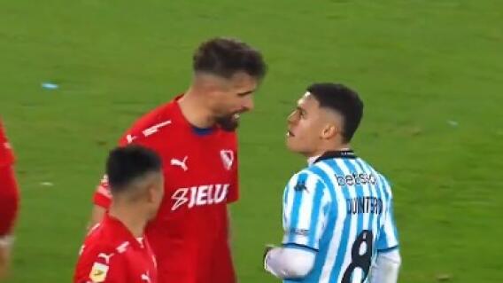 Juan Fernando Quintero se despachó contra jugador de Independiente Juan Fernando Quintero se despachó contra jugador de Independiente