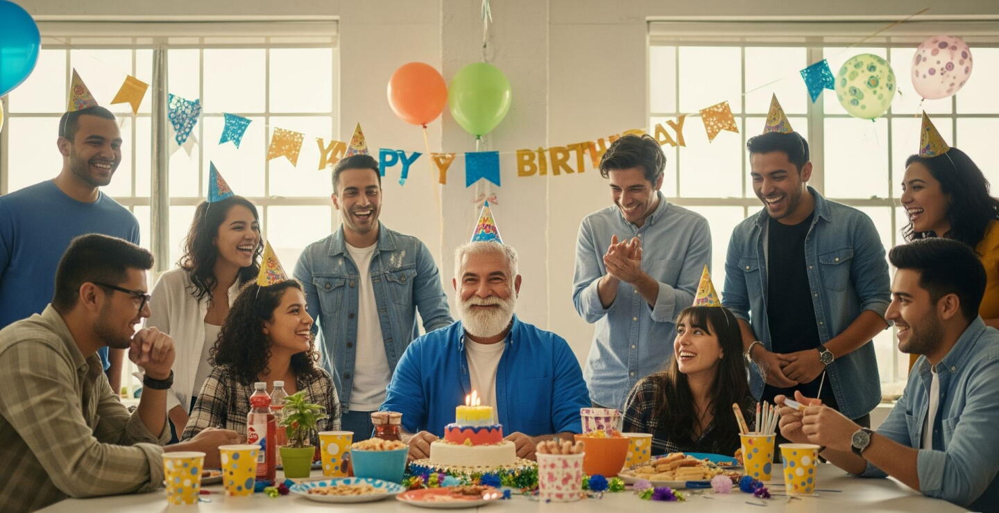 Imagen referencial de celebración de cumpleaños