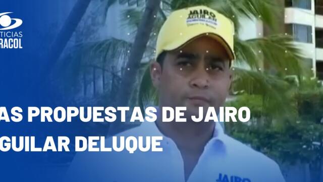 Jairo Aguilar Deluque, candidato a la Gobernación de La Guajira, en la Plaza Caracol Jairo Aguilar Deluque, candidato a la Gobernación de La Guajira, en la Plaza Caracol