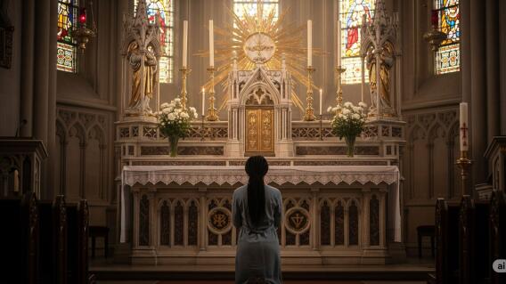 Imagen de referencia de persona orando al Espiritu Santo Imagen de referencia de persona orando al Espiritu Santo