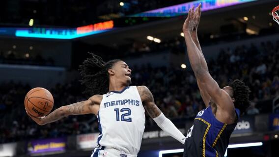 JA Morant con los Memphis Grizzlies. JA Morant con los Memphis Grizzlies.