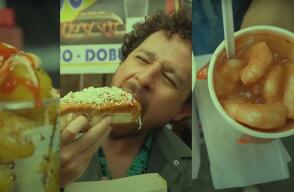 Luisito Comunica prueba comida callejera colombiana