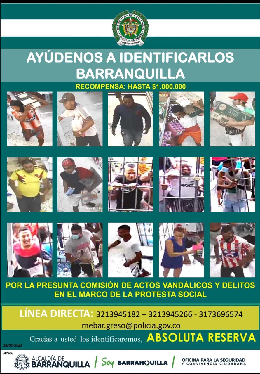 Cartel más buscados en Barranquilla 2