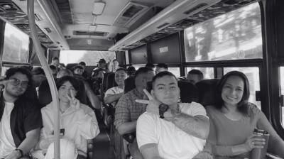 Última foto de los estudiantes de cayeron de puente en Quindío. Última foto de los estudiantes de cayeron de puente en Quindío.