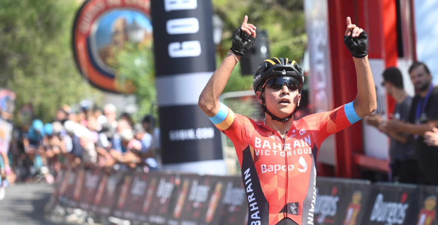 Santiago Buitrago, tras ganar la etapa 1 de la Vuelta a Burgos