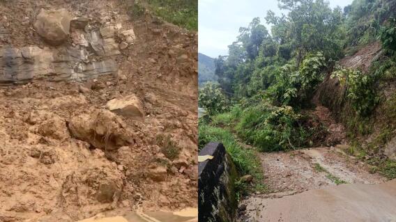 Derrumbes bloquean al municipio de San Vicente de Chucurí