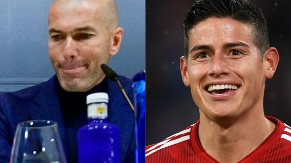339955_BLU Radio // James Rodríguez y Zidane // Fotos: AFP
