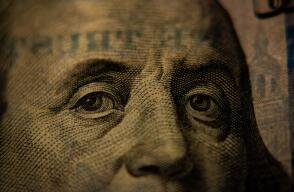 Billete del dólar estadounidense. 