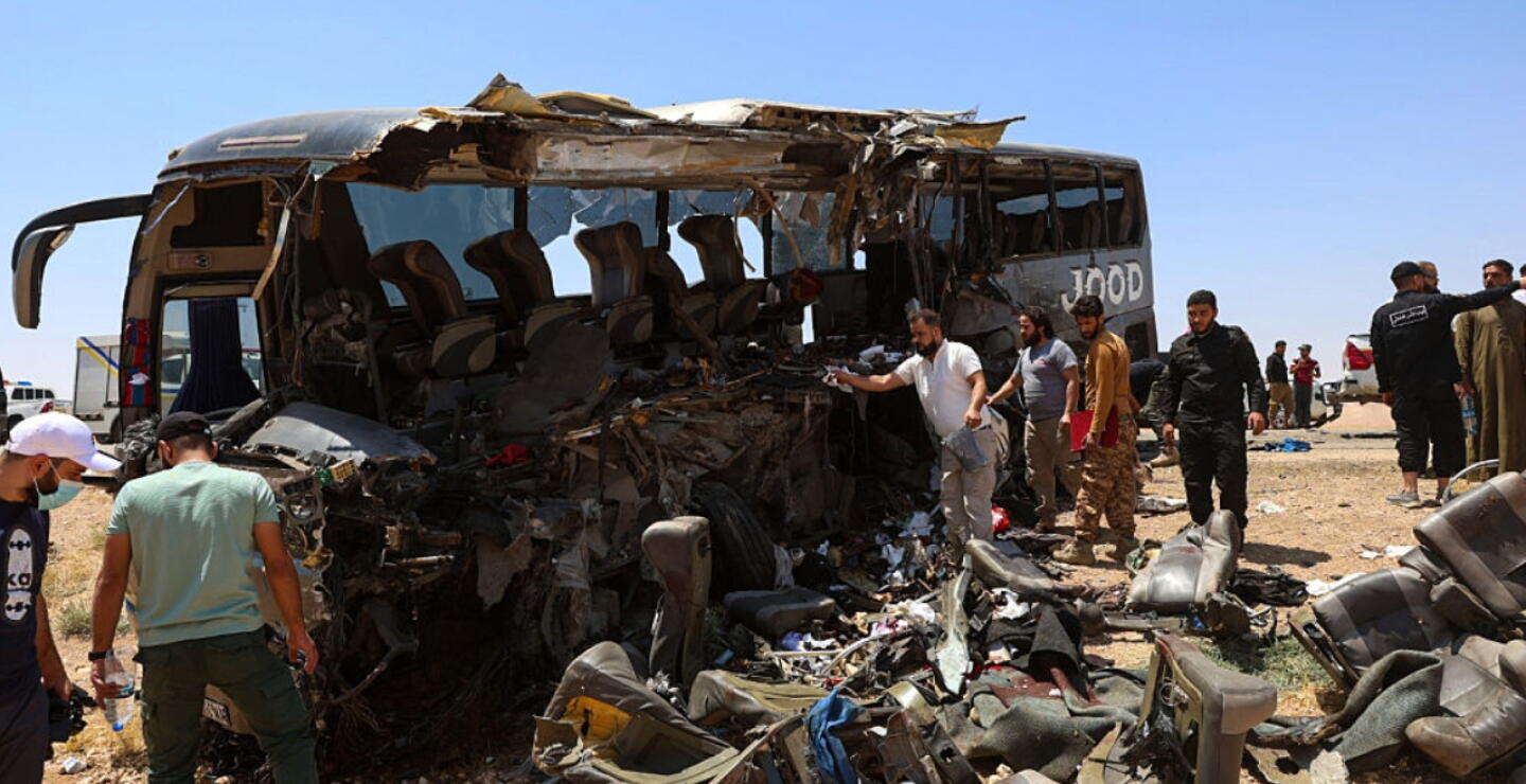 Choque entre dos buses en Siria deja al menos 35 muertos y 30 heridos
