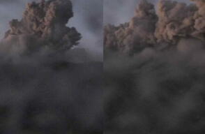 Alerta Naranja en volcán Puracé: continúa registro de actividad sísmica y emisión de ceniza
