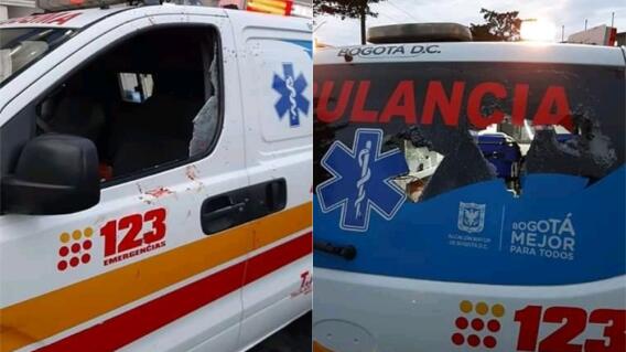 362451_Ataque a ambulancia / Fotos: Suministradas