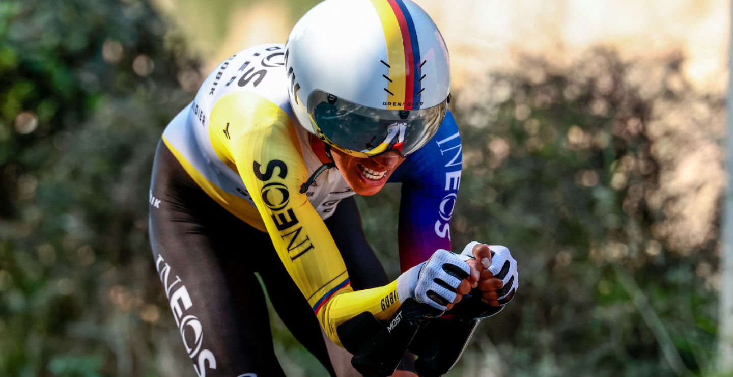 Egan Bernal (INEOS Grenadiers), en la contrarreloj del Giro de Italia 2025