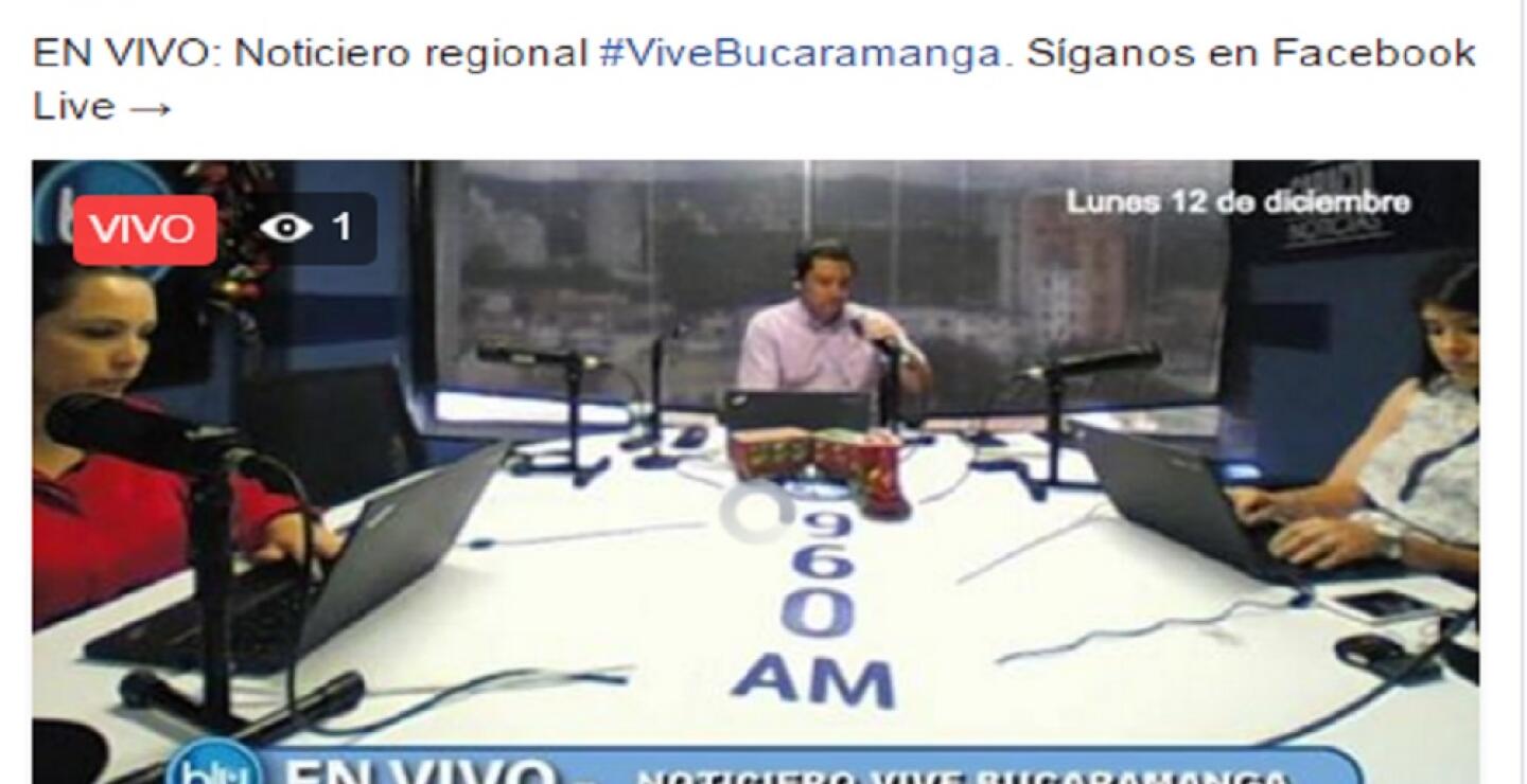 274778_Foto BLU Radio Bucaramanga