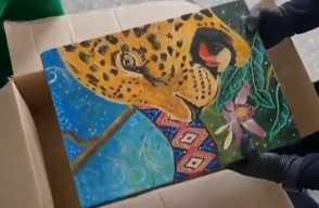 Policía, con ayuda de un perro, descubrió pintura impregnada de cocaína en aeropuerto de Bogotá