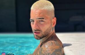 Maluma y la atrevida foto solo con un sombrero.