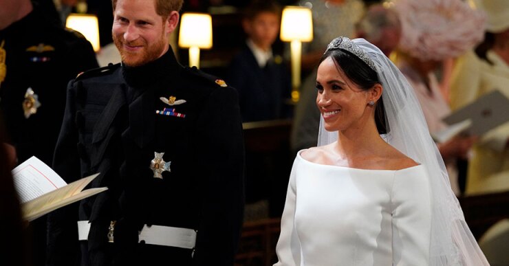 La tiara lucida por la novia perteneció a la reina María.