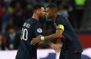 Kylian Mbappé y Lionel Messi en el PSG.