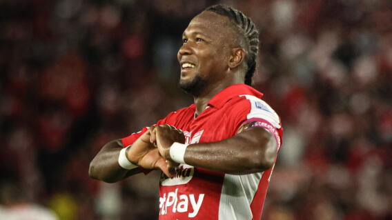 Hugo Rodallega, figura de Santa Fe. 