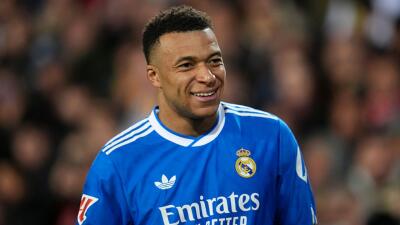 Kylian Mbappé, delantero del Real Madrid. 