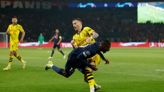 Marco Reus en duelo contra el Borussia Dortmund, por Champions. Marco Reus en duelo contra el Borussia Dortmund, por Champions.
