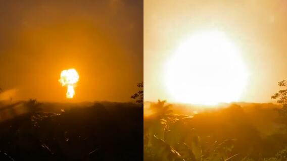 Impresionantes imágenes de erupción de volcán en Antioquia: evacúan viviendas cercanas