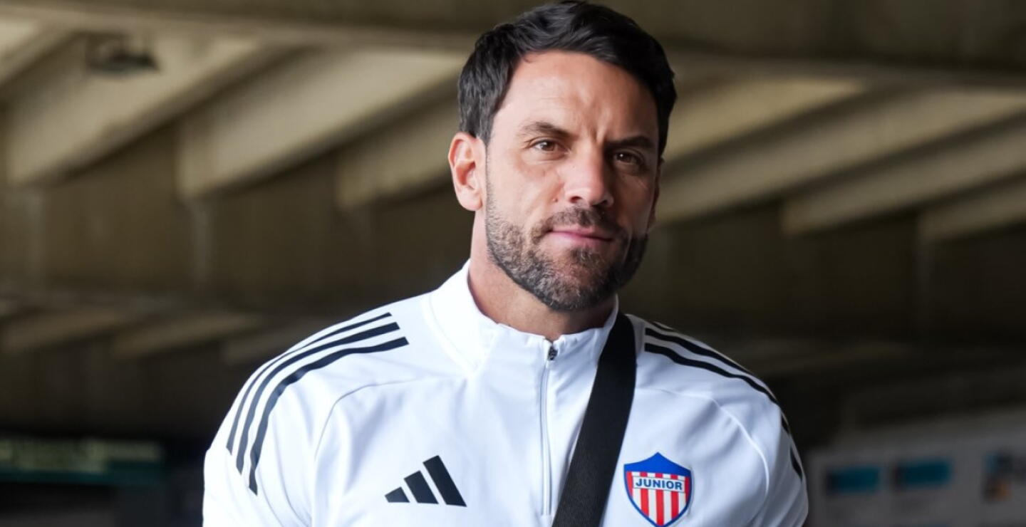 Sebastián Viera, técnico del Junior de Barranquilla. 