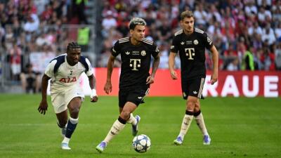 Luis Díaz en Bayern Munich vs. Tottemham, en juego de pretemporada. 