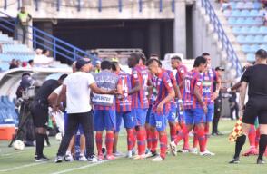 Jugadores del Unión Magdalena en un partido en el Sierra Nevada. 