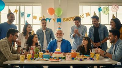 Imagen referencial de celebración de cumpleaños