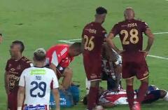 Fuerte choque de cabezas en Junior vs. Tolima por Liga BetPlay I-2026.