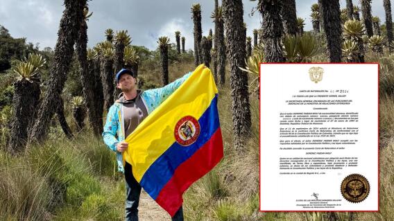 Creador de contenido Dominic Fabián Wolf ya es ciudadano colombiano.jpg