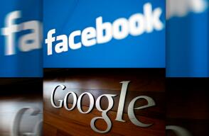 348804_Facebook y Google // Foto: AFP