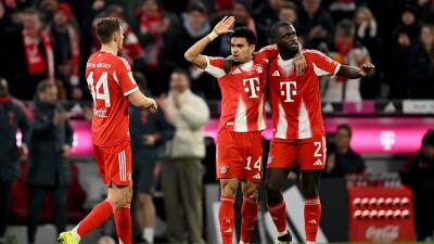 Luis Díaz en partido con Bayern Múnich.