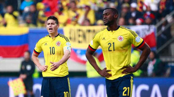 Jackson Martínez y James Rodríguez, Selección Colombia Jackson Martínez y James Rodríguez, Selección Colombia