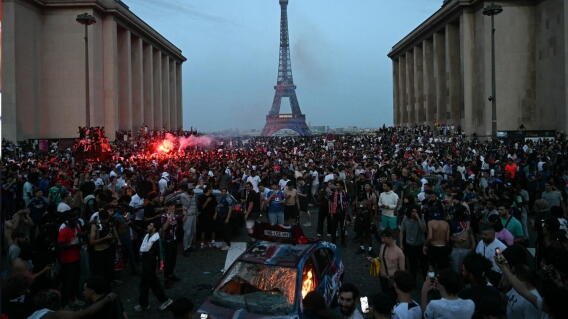 Celebraciones en París por triunfo de PSG