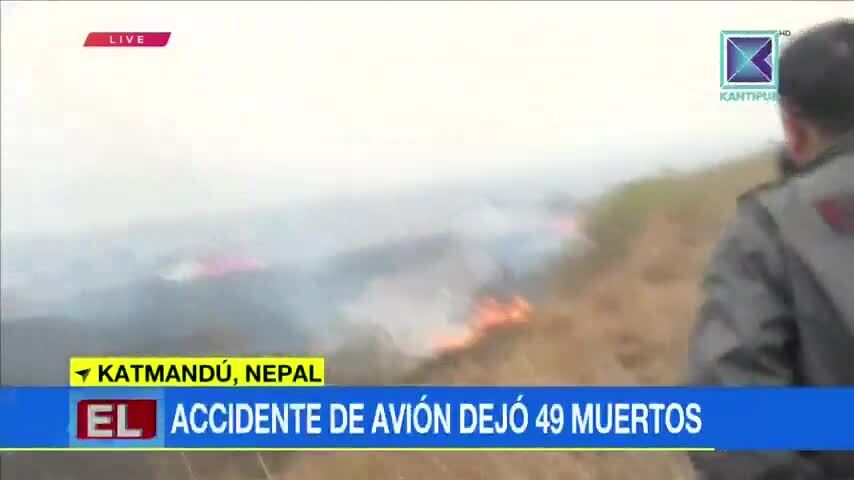 Al menos 40 muertos luego de que un avión se estrellara en Nepal